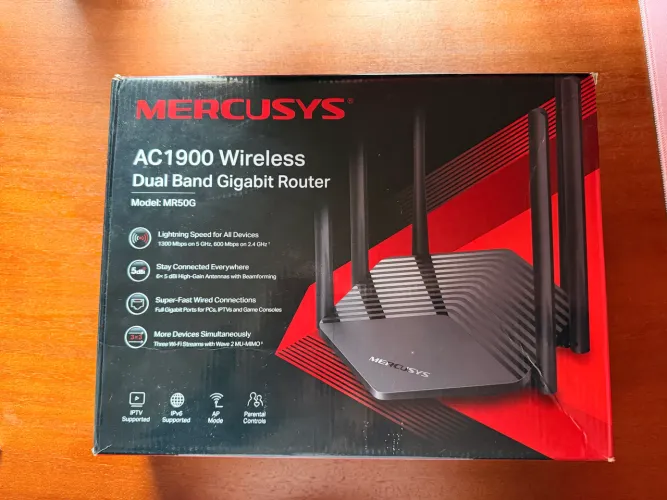 roteador mercusys mr50g ac1900 dual band gigabit NOVO