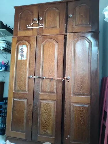 Guarda roupa de madeira de lei