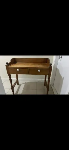  * MESA ESCRIVANINHA RETRO/VINTAGE MADEIRA
