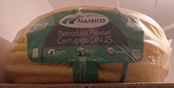 Rolo corrugado flexível Amanco 50m DN25