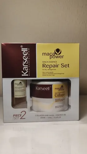 Kit Karseell Maca Power Repair Set + Máscara Collagen 500g - ORIGINAL