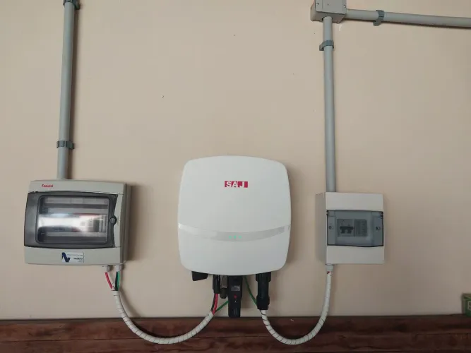 Sistema de energia solar usado