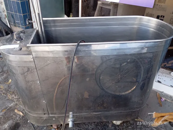 Tanque para Fisioterapia Turbilhão elétrico 220l Aço Inox