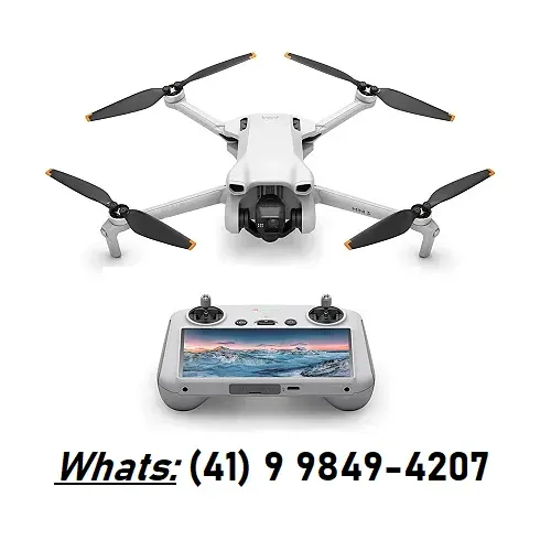 Drone Dji mini 3 Combo Fly More e Controle com Tela