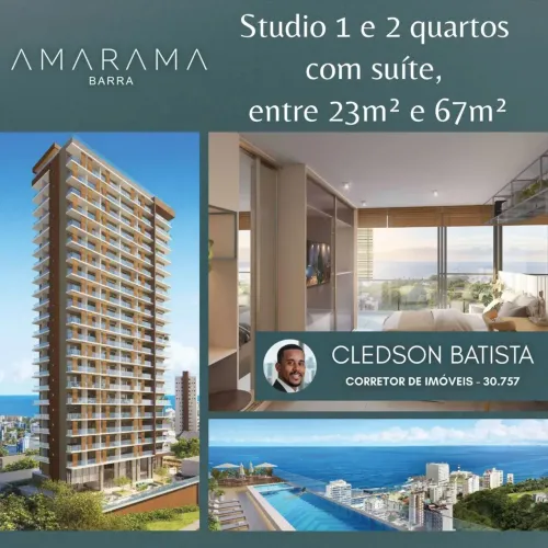 Amarama Barra, Studio, 1/4 E 2/4 Entre 23M² A 67M² E 1 Ou 2 Vagas De Garagem. 1NE2JU4