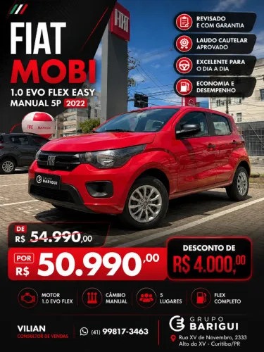 Fiat Mobi Like 1.0 Fire Flex 5P. 2022