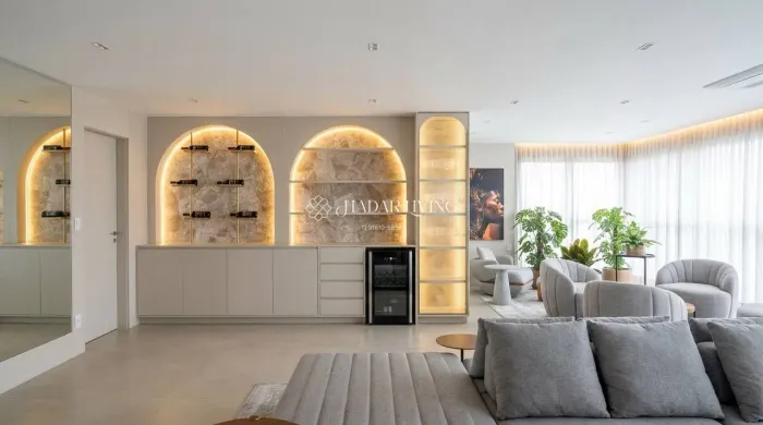 Apartamento no Parque Global, 265 m², 4 suítes e mobiliado