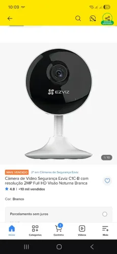 2 câmeras novas barbada.