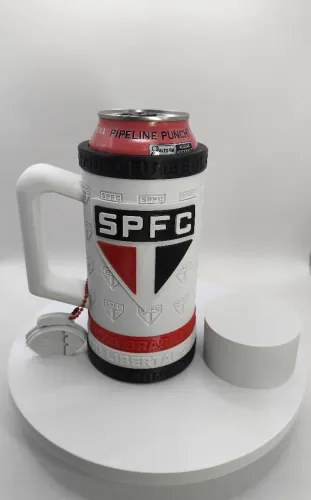 Porta Lata São Paulo, com Adaptador para 350ml e Tampa Abridor