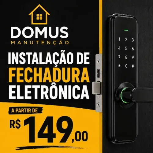 Instalação de fechadura eletrônica digital