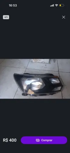 Par de Farol máscara negra original Volkswagen 2018 a 2023 g8