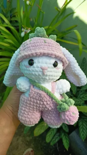 Coelhinha e Sua bolsinha Amigurumi/ Crochê