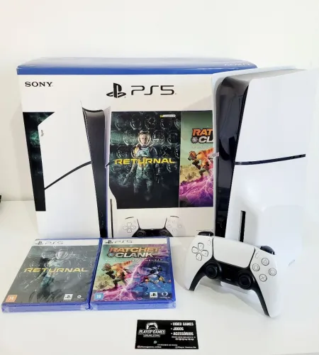 Playstation 5 Slim 1TB Com Leitor de Discos Semi-Novo (Aceito Cartão)