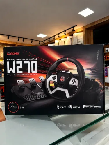 Volante PCYes W270 para PC, Xbox e PlayStation