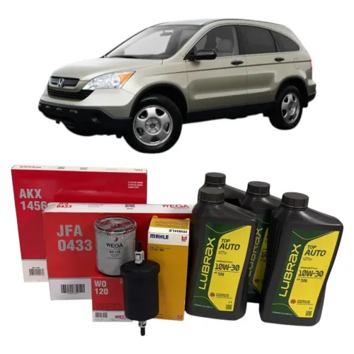 Kit troca filtros e óleo Honda crv 2007 até 2011