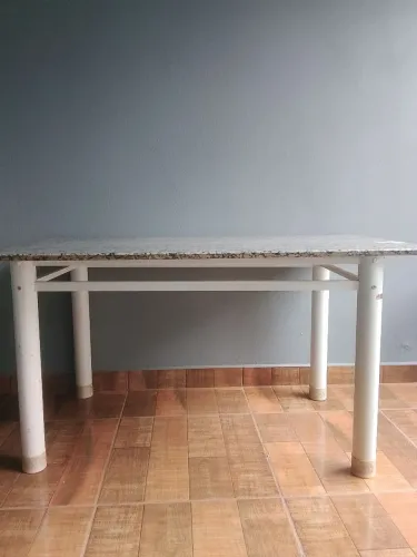 Mesa ardósia com 6 cadeiras ( 1.40 MTS)
