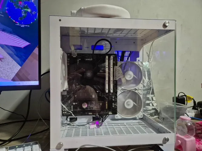Pc gamer ryzen 5600gt branco 