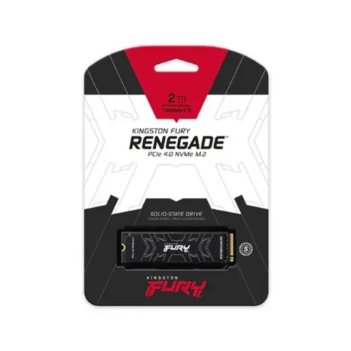 SSD Kingston Fury Renegade, 2TB, M.2 NVMe, 2280, Leitura 7300MBs e Gravação 7000MBs, SFYRD