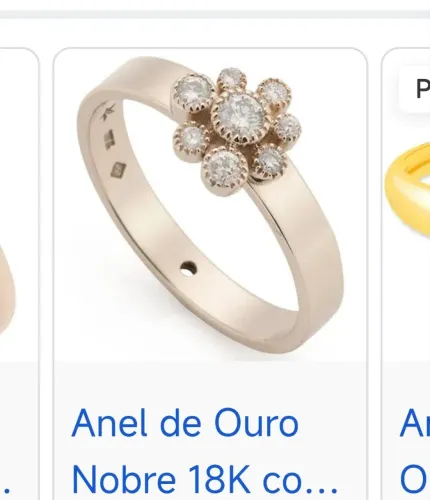 Anel Hstern 18k ouro nobre
