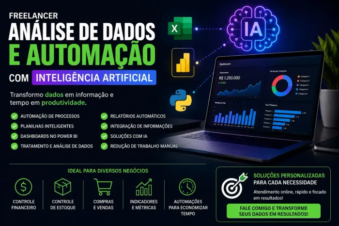     Freelancer de Excel, Power BI e Automação com IA