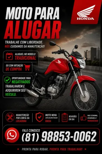 ALUGUEL DE MOTOS FACILITADO