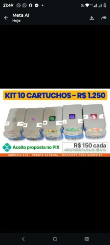 KIT 10 CARTUCHOS ORIGINAIS VIDEOKÊ RAF HMP 1-5 + 45-49 - 4.000 MÚSICAS