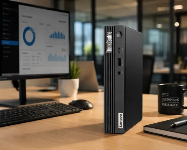 Mini PC Lenovo ThinkCentre M70q - Intel Core i5 10ª Geração | 16GB RAM | SSD 256GB