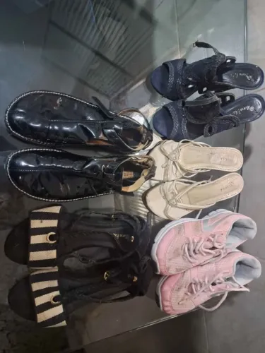 Calçados Femininos usados 5 pares