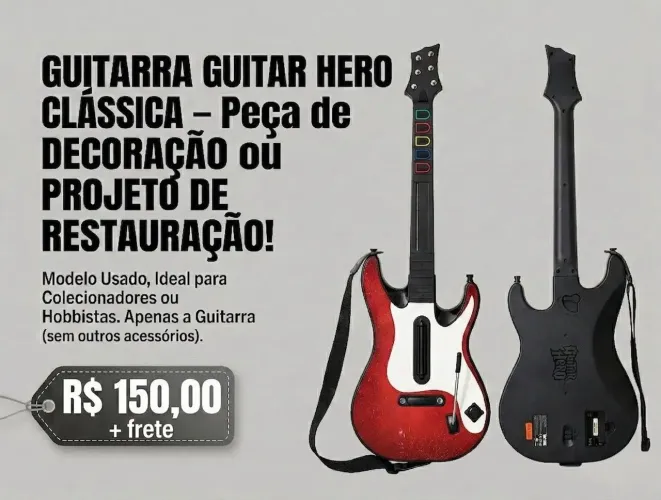 Guitarra para PlayStation Guitar Hero: Warriors of Rock (Guitar Hero 6)