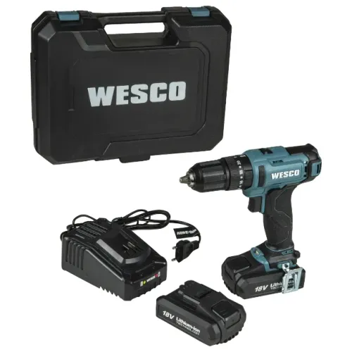 Furadeira Parafusadeira de Impacto 18V com 2 Baterias WS2390K2 Wesco