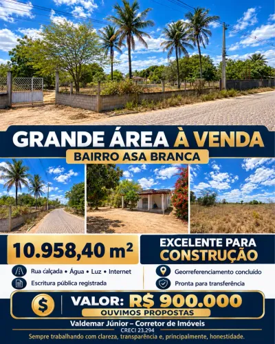 Área de 10.958 m² à Venda no Bairro Asa Branca