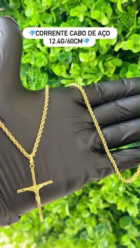 Corrente de ouro 18k 12.4g Cabo de aço Nova | Qualidade garantida comigo