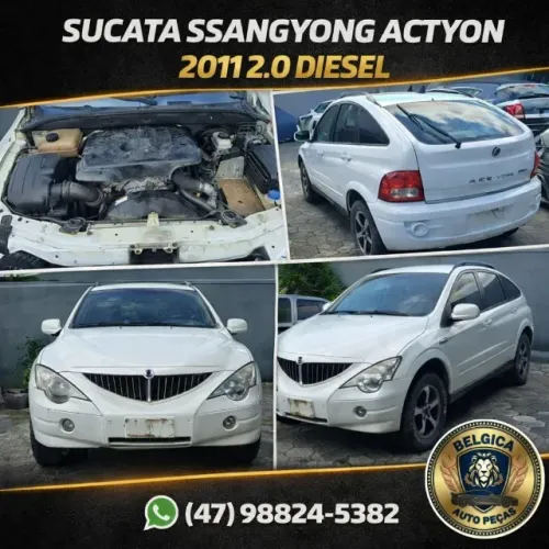 Sucata Ssangyong Actyon Kyron 2010 2.0 Diesel Cambio Motor Peças
