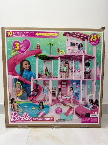 Barbie Dreamhouse Pool Party Doll House 75+ Pçs Hmx10 Mattel