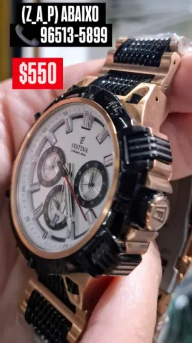 Relógio FESTINA CHRONO BIKE ORIGINAL FUNDO BRANCO 