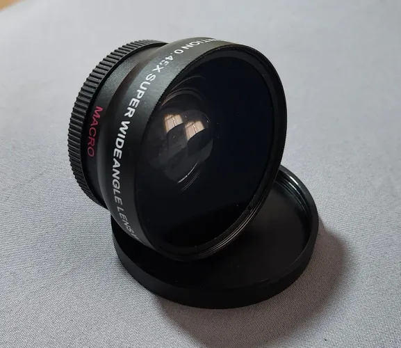Lente Grande Angular Hd 0.45x 52mm + Macro Uv 62mm