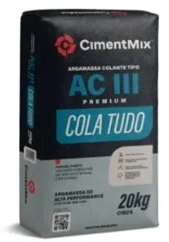 ARGAMASSA ACIII 20KG CIMENTMIX (R$ 20,90 Á VISTA NO PIX)