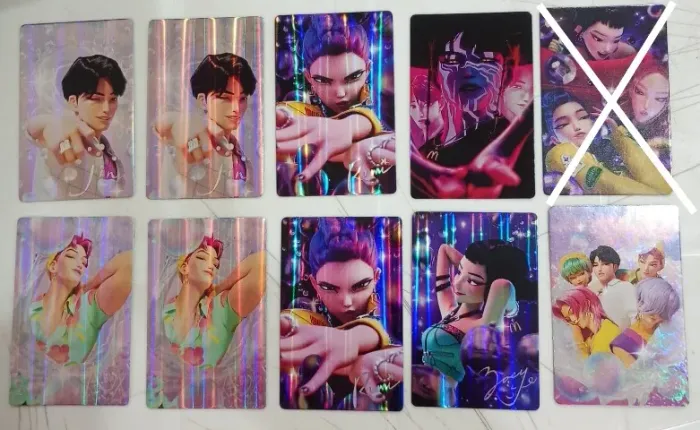 Cards cartas Huntrix e Sajaboys  venda coleção McDonald's 