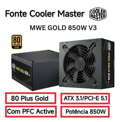 fontes ATX de 200w até 850w