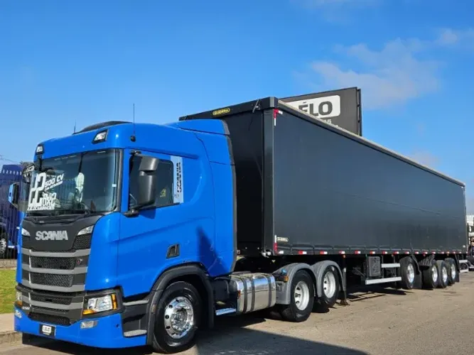 Scania R500 6x2 Ano 22 único dono Automático Retarder + 4 Eixo Sider Guerra Ano 25 30plts