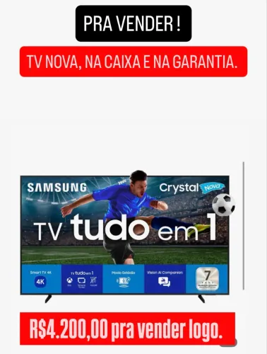 Vendo Tv 65 polegadas Samsung, nova na caixa.