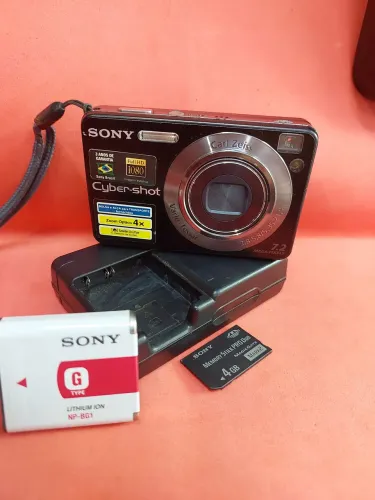 Câmera Sony Cyber-Shot W125 funcionando perfeitamente acompanha alça bateria carregador