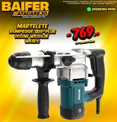Martelete Rompedor Sds-Plus 1050W Ws3162K Wesco