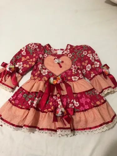 Vestido de festa junina da chicletaria