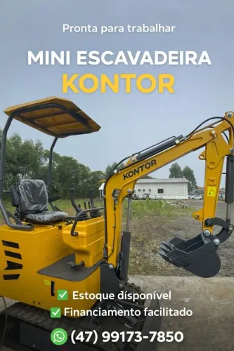 Mini Escavadeira 1 Tonelada | Financiamento Próprio | Nova | Entrega Brasil