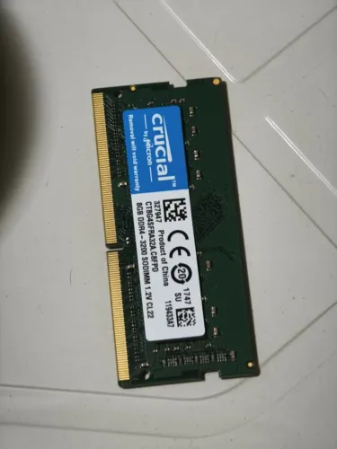 Memória 8GB DDR4 3200MHz Crucial