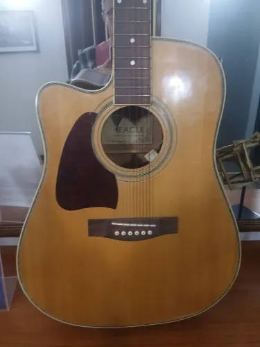 VIOLÃO EAGLE CH 889 nt aço para canhoto.Eletrica ok ,muito conservado e bom preço.Z.Sul.