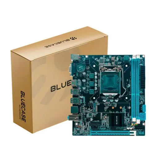 Placa Mãe DDR3 1155 H61 BLUCASE - novo, pronta entrega
