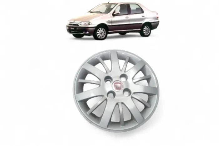 Calota Fiat Siena 1998-2003 Aro 13 Original Prata