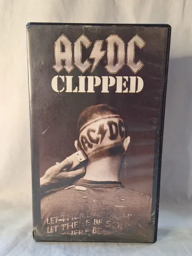 VHS AC/DC Clipped Videoclipes Banda Rock Colecionável Original